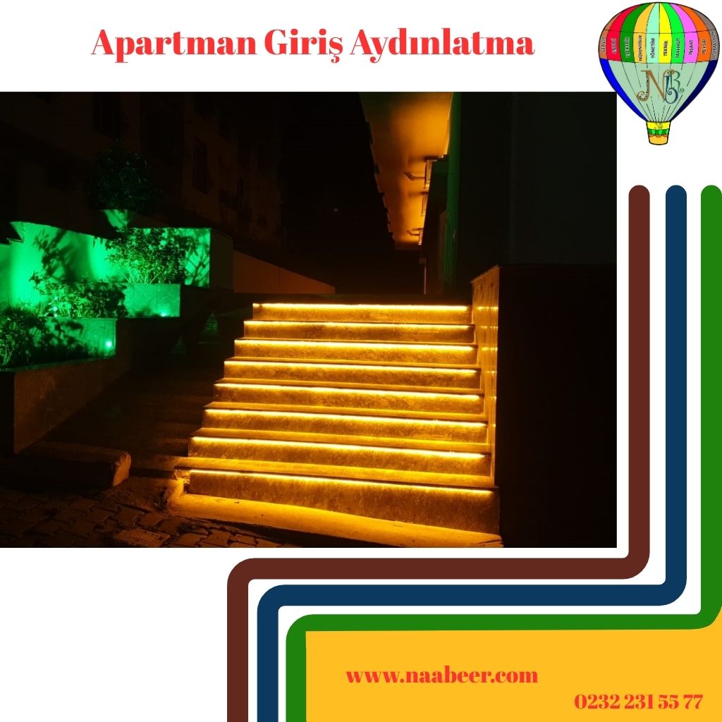 apartman girişi aydınlatma